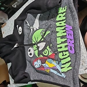 Disney Nightmare Before Christmas Fleece Jack Skellington Pullover zipper 3T